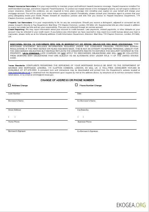 Relevé d'hypothèque bancaire du TSB du Royaume , Uni aux formats Word et PDF 3